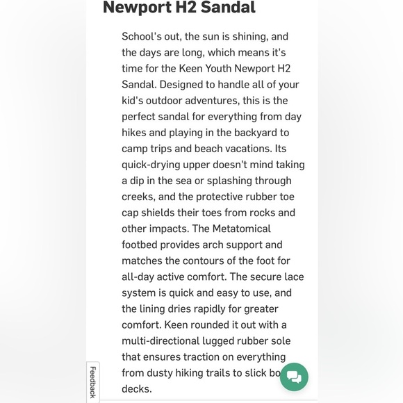 Keen Unisex Newport H2 Closed Toe Water Sandal Black Blue Sz 6 - Picture 2 of 14